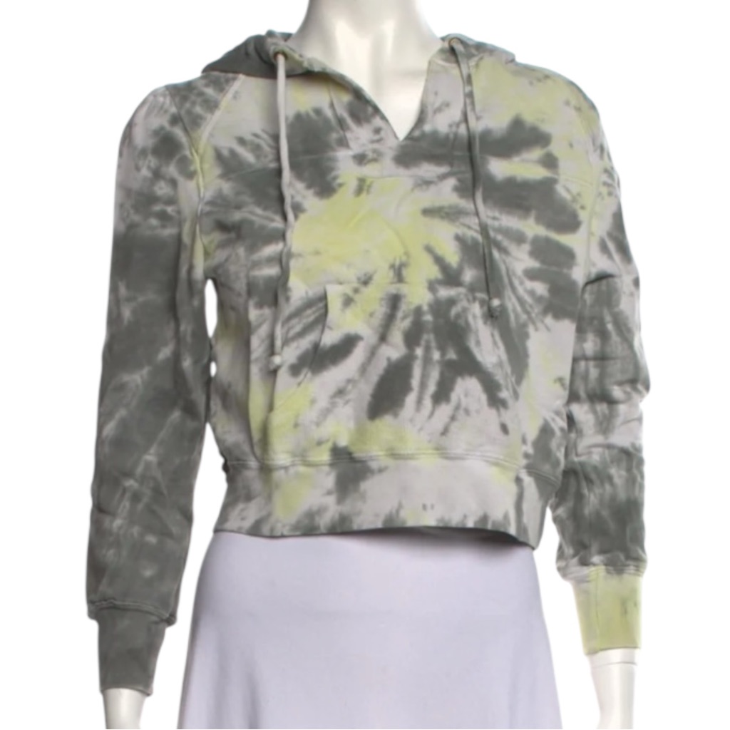 Loveshackfancy Kirby Hoodie In Midnight Moon Tie-Dye Pullover Sweatshirt Size S